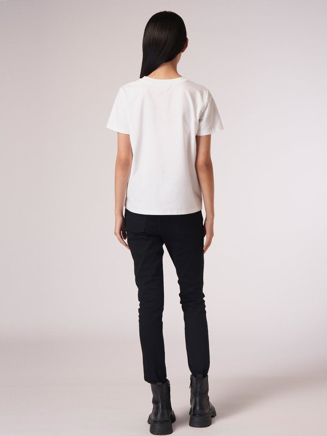 【 TATRAS 】クルーロゴTシャツ (GIUDITTA ジュディッタ) / WHITE