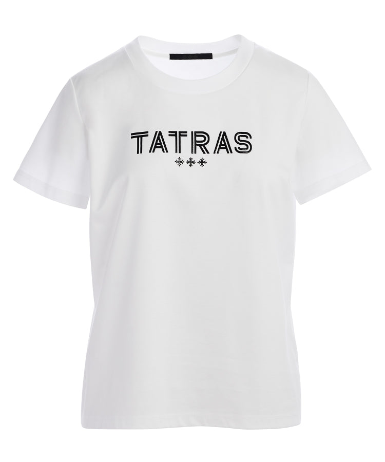 【 TATRAS 】クルーロゴTシャツ (GIUDITTA ジュディッタ) / WHITE