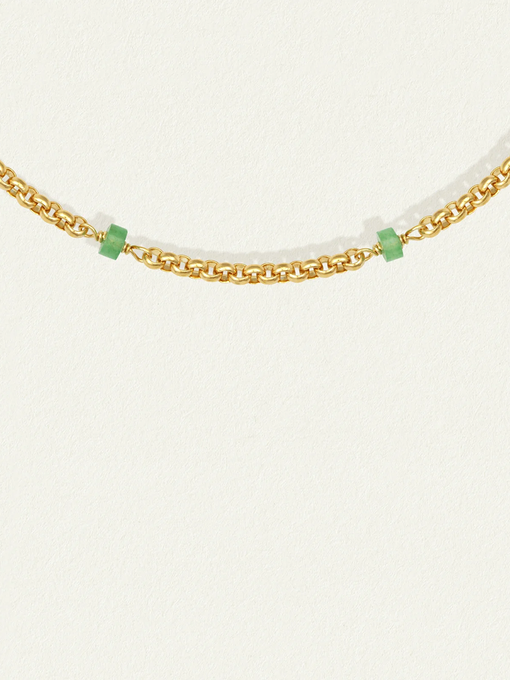 【 TEMPLE OF THE SUN 】ストーンミックスチェーンネックレス / ゴールド