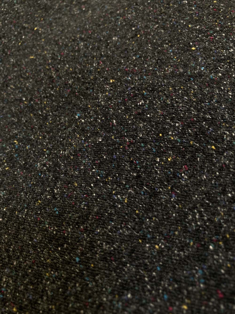 シルク×和紙糸 ソフトブーツカットパンツ / 墨黒✖️カラーネップ入り