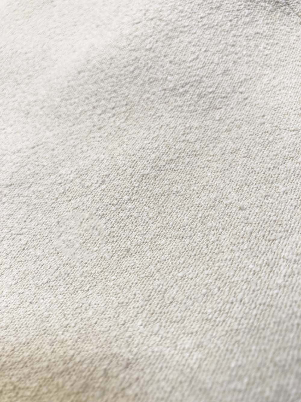 【 UNISEX 】シルク×和紙糸 作務衣上着 / オフホワイト