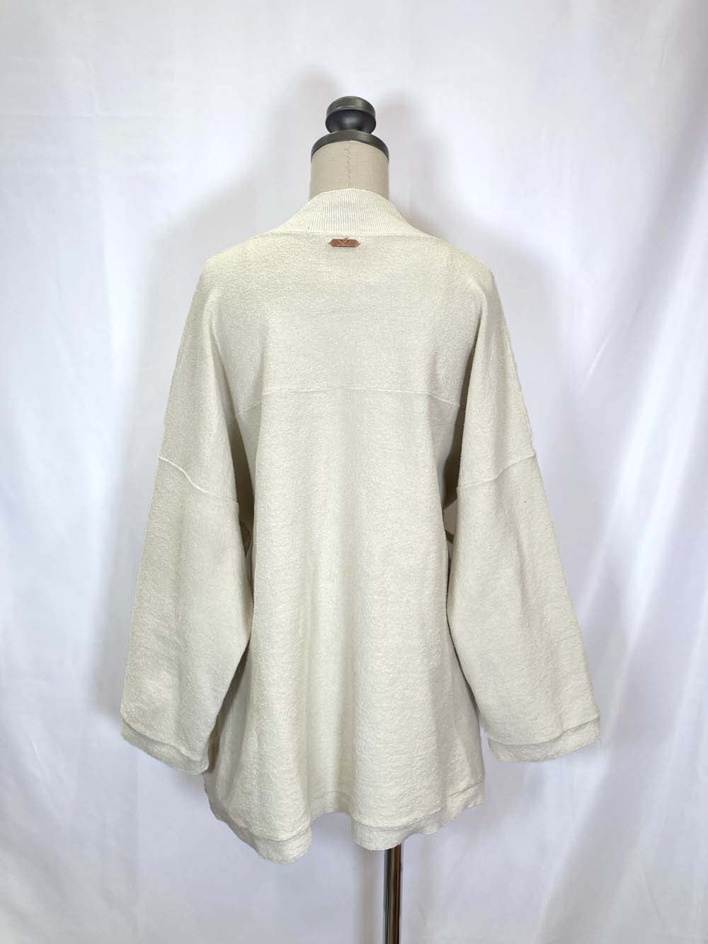 【 UNISEX 】シルク×和紙糸 作務衣上着 / オフホワイト