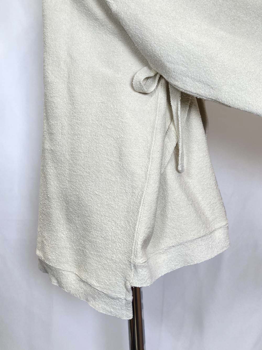 【 UNISEX 】シルク×和紙糸 作務衣上着 / オフホワイト