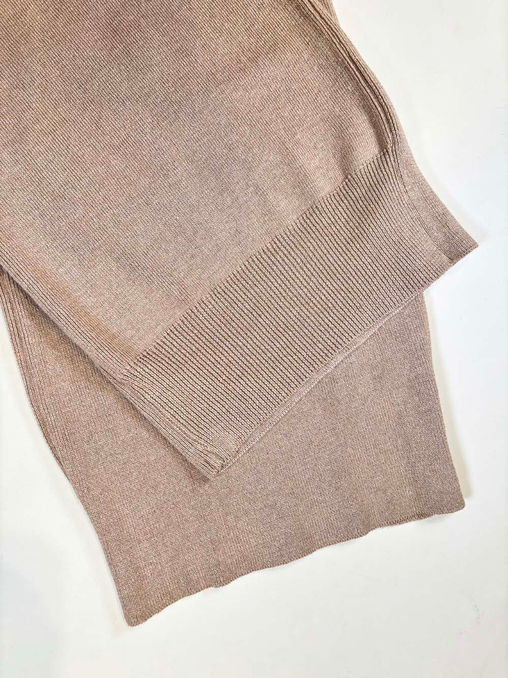 リネンシルク ニットバレルパンツ / パウダーベージュ