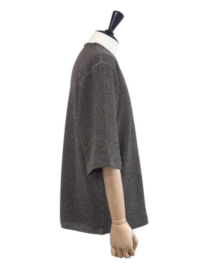 【 UNISEX 】シルク×和紙糸  6分袖丈プルオーバー