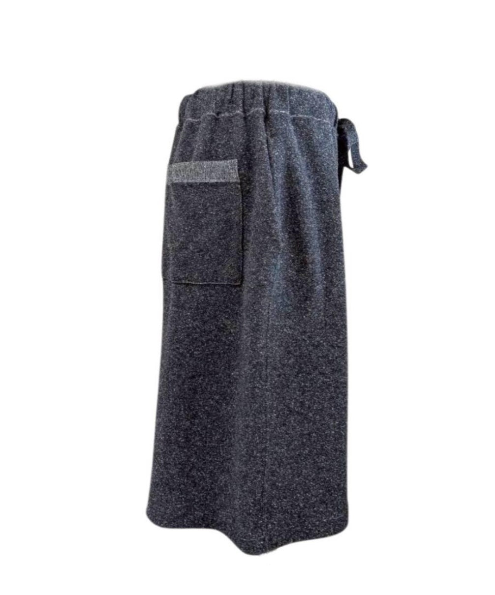 【 UNISEX 】シルク×和紙糸  ひざ下丈ハーフパンツ