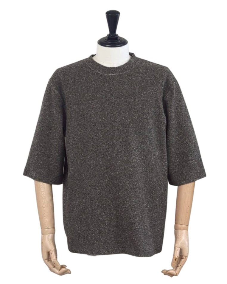 【 UNISEX 】シルク×和紙糸  6分袖丈プルオーバー