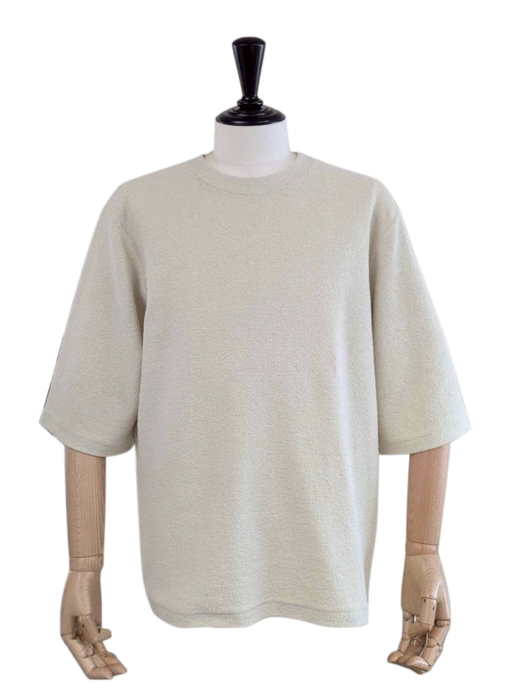 【 UNISEX 】シルク×和紙糸  6分袖丈プルオーバー